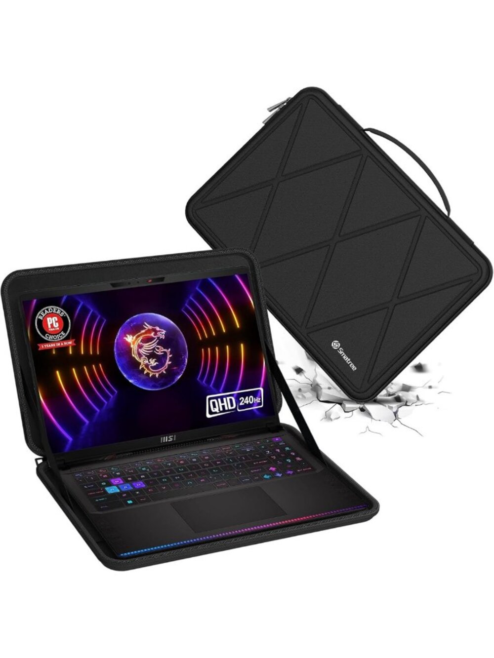 Hard EVA Protective Case for 17 Inch Gaming Laptops & Notebooks - Durable